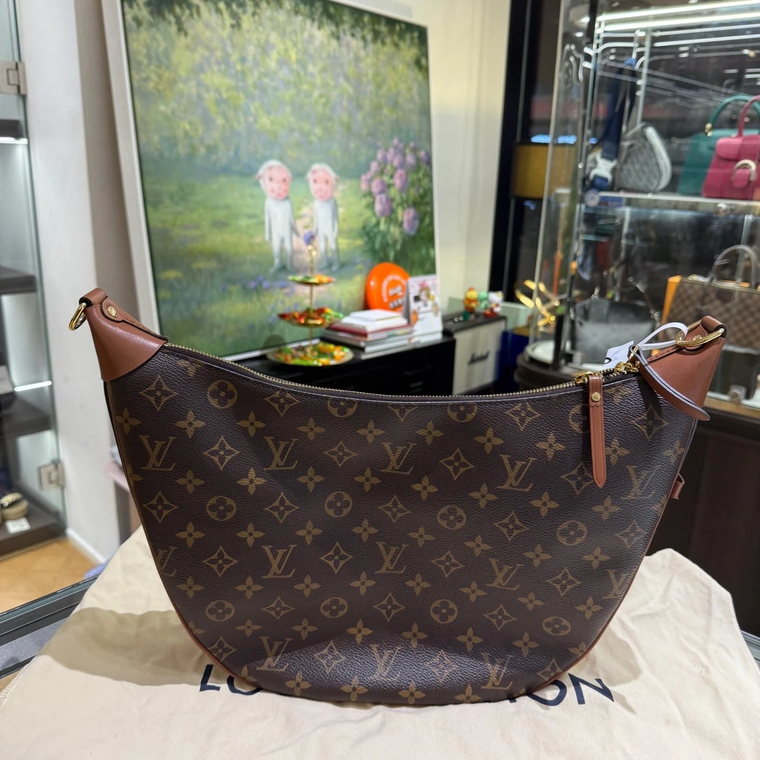 95新 LouisVuitton/路易威登 14180896/KIKIFIFI/老花大月亮包