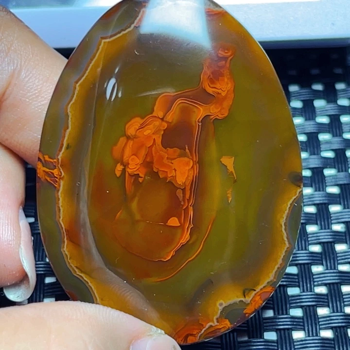 玛瑙/玉髓颈饰未镶嵌内***漆
