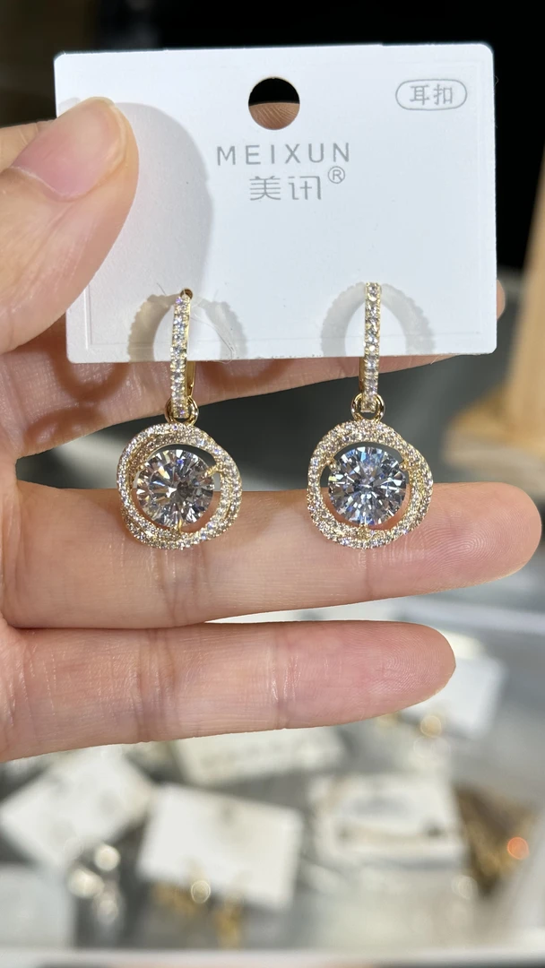 铜合金耳饰 Q1女耳简约耳饰轻奢时尚百搭灵动