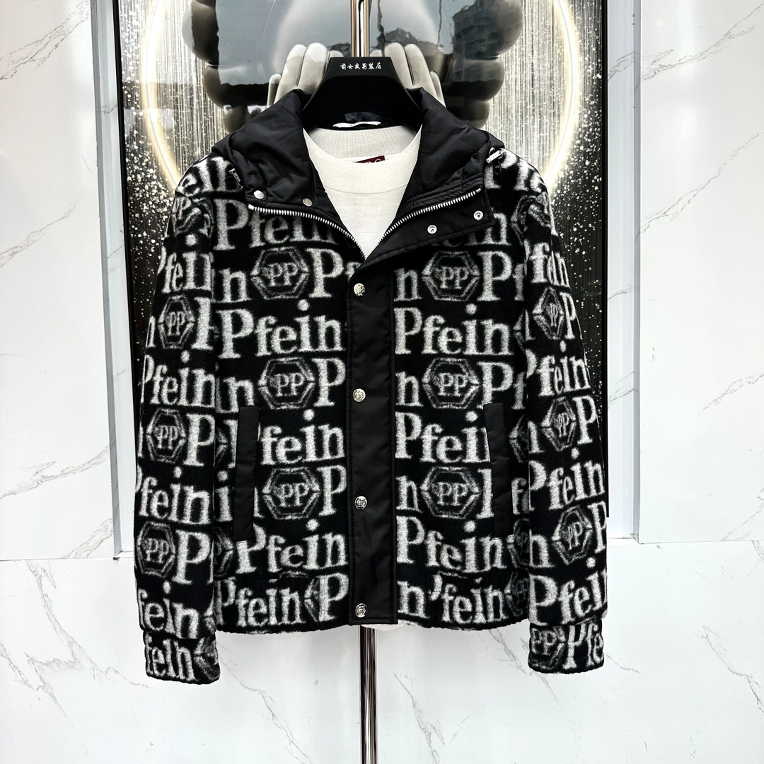 阔【PP外套】新款潮流秋冬季夹克外套男士休闲百搭时尚高奢外套8539