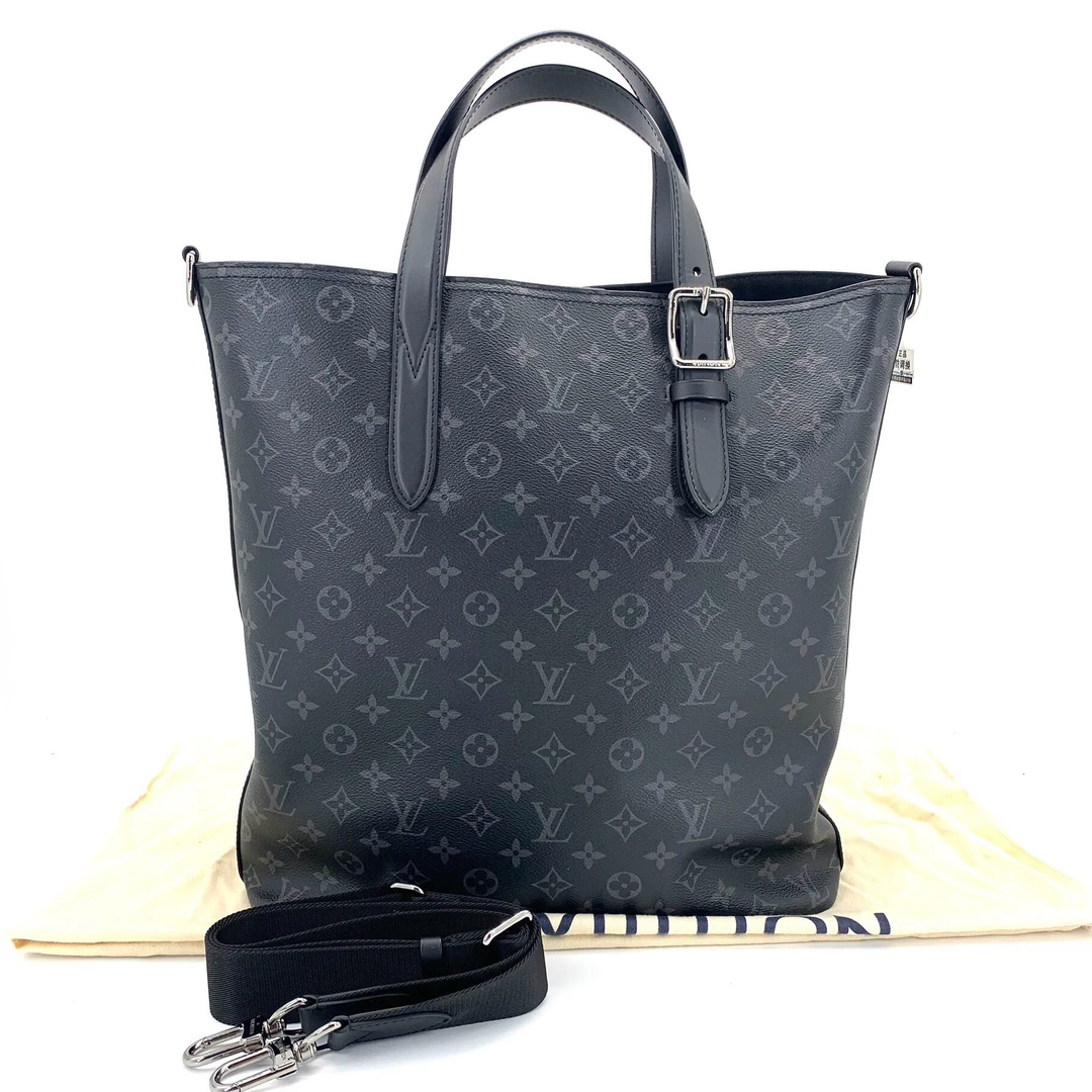 99新 LouisVuitton/路易威登 经典黑老花手提托特包 尺寸36/38