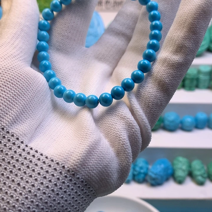 湖北批发精挑绿色矿原创手串108 以介绍为准