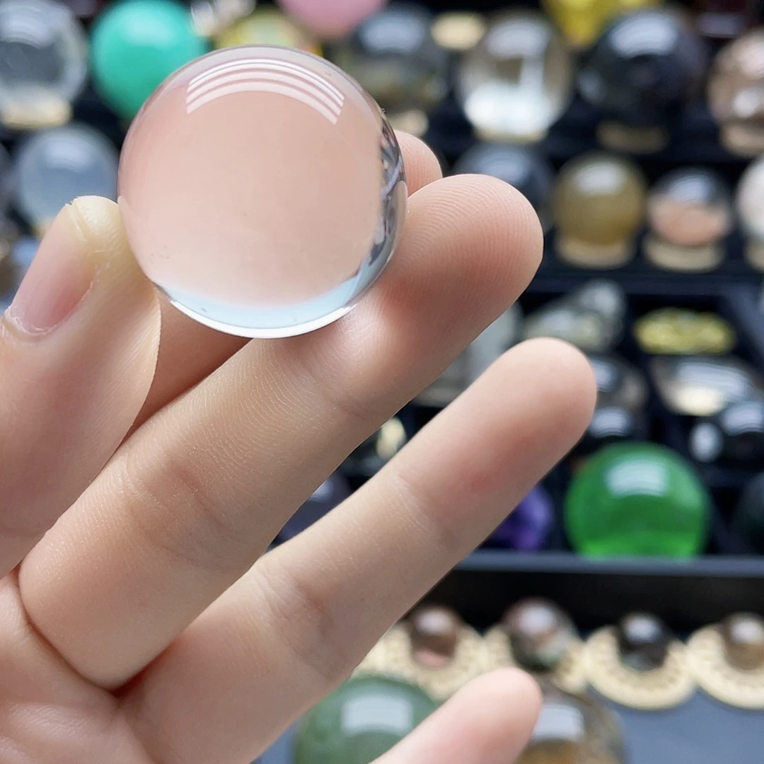 水晶珠宝半成品未镶嵌25.3mm