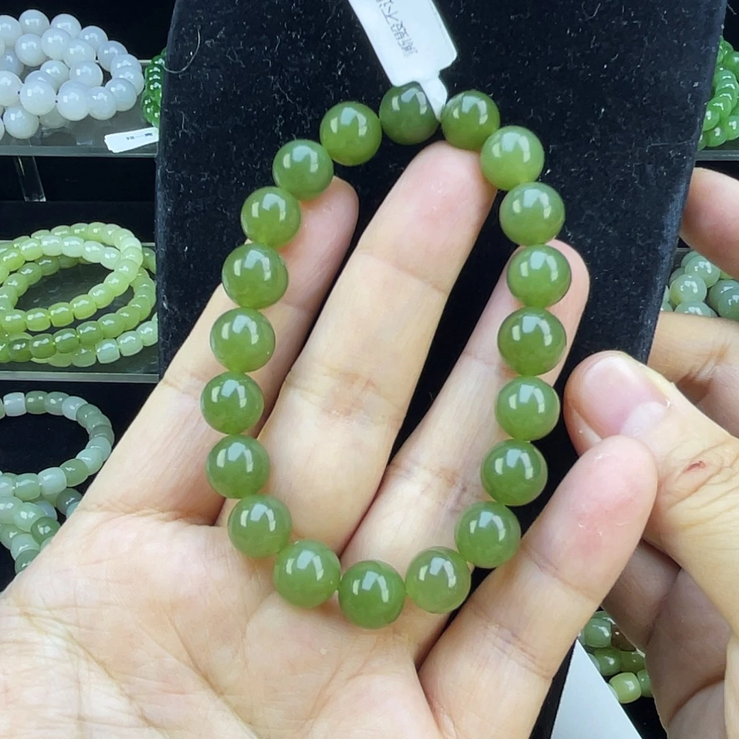 和田玉未镶嵌手链4