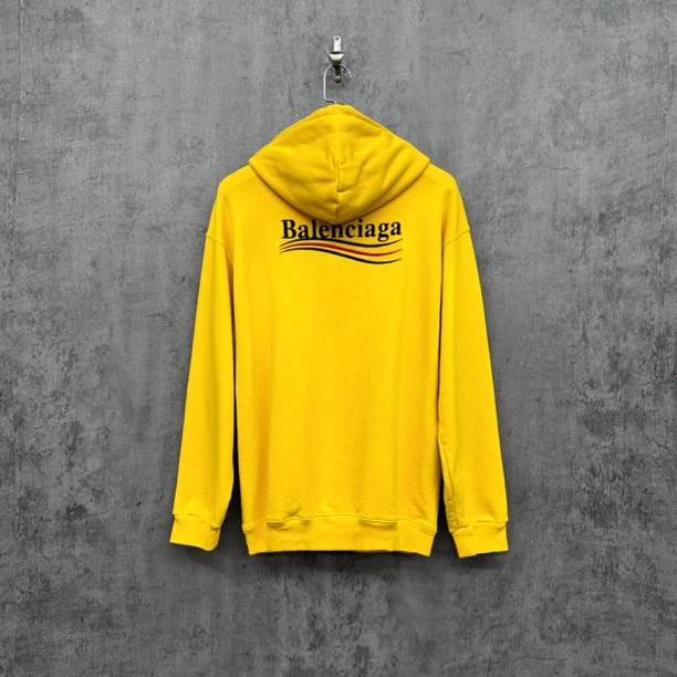 未使用 Balenciaga/巴黎世家 刺绣Logo可乐重磅帽衫卫衣/WK539/M
