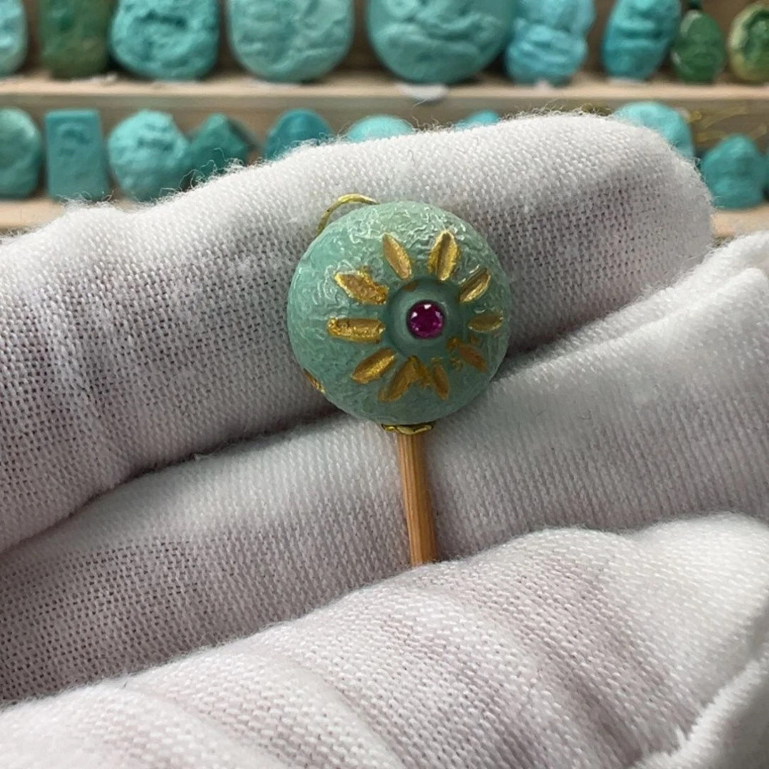 未镶嵌绿松石太阳花13mm