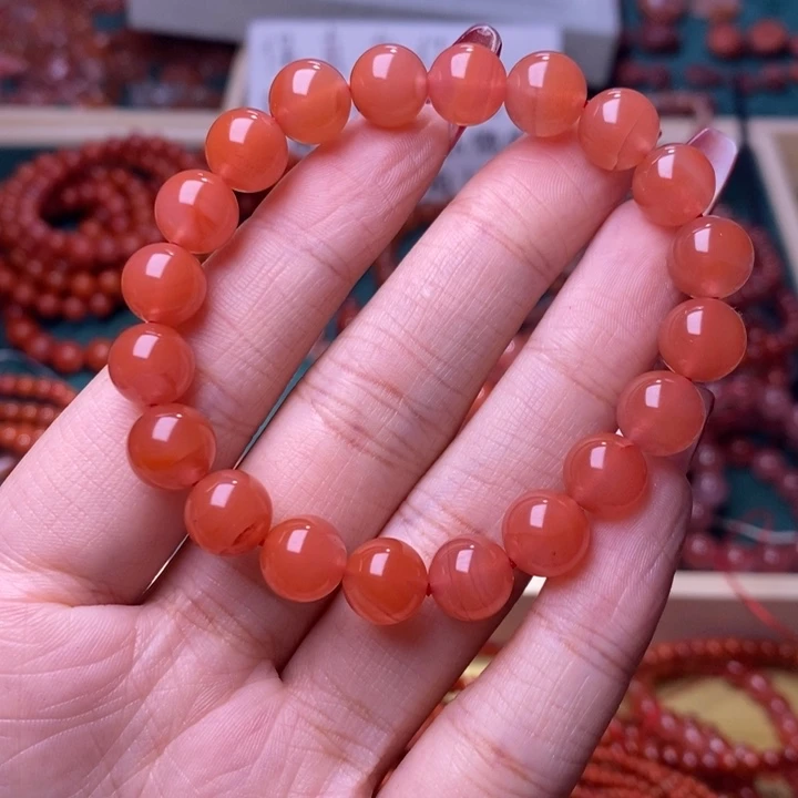 南红玛瑙手链未镶嵌流**韵70