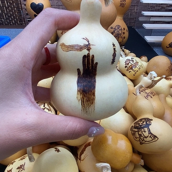 洁***卉香榧木葫芦工艺品