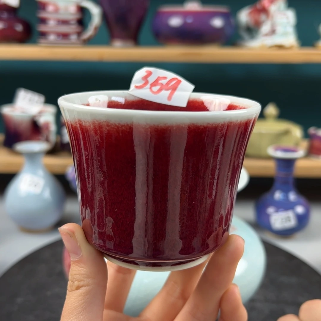 瓷片微瑕主人杯纯手工