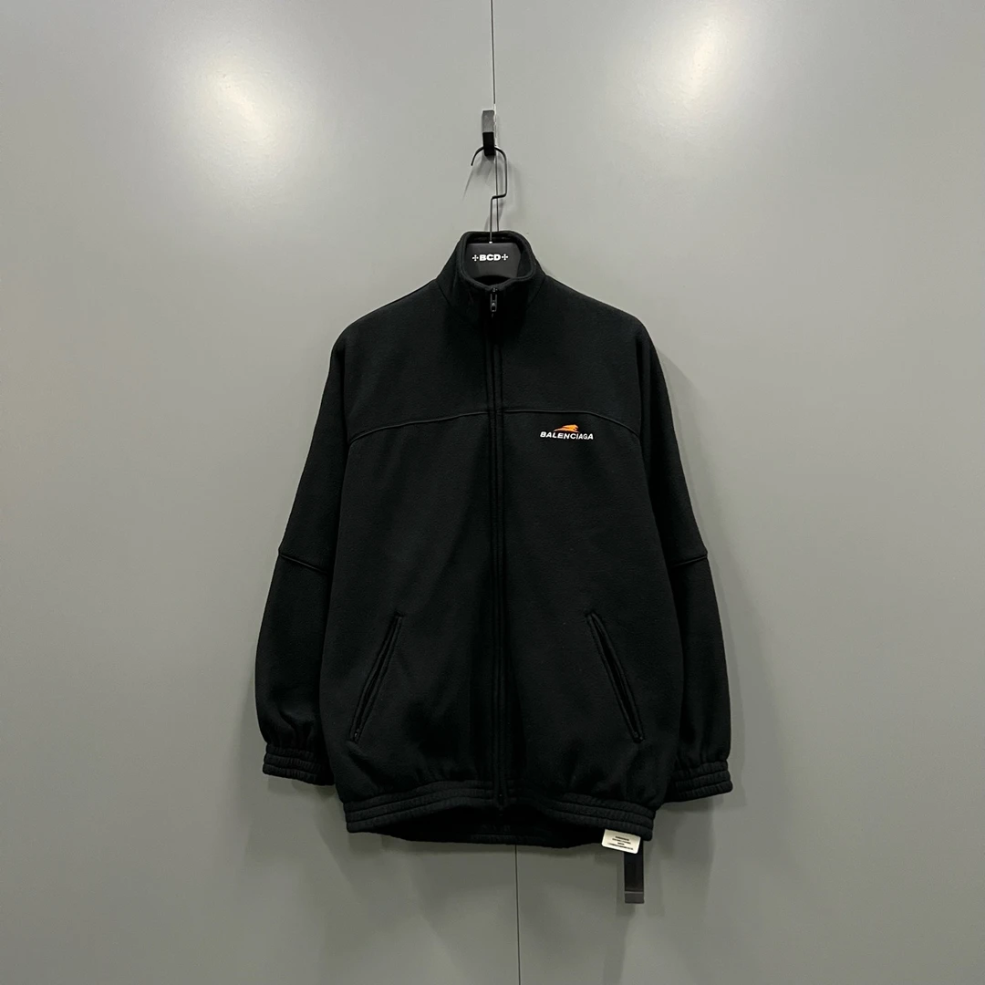95新 Balenciaga/巴黎世家 楠1 虎年黑色抓绒刺绣 34码 603147