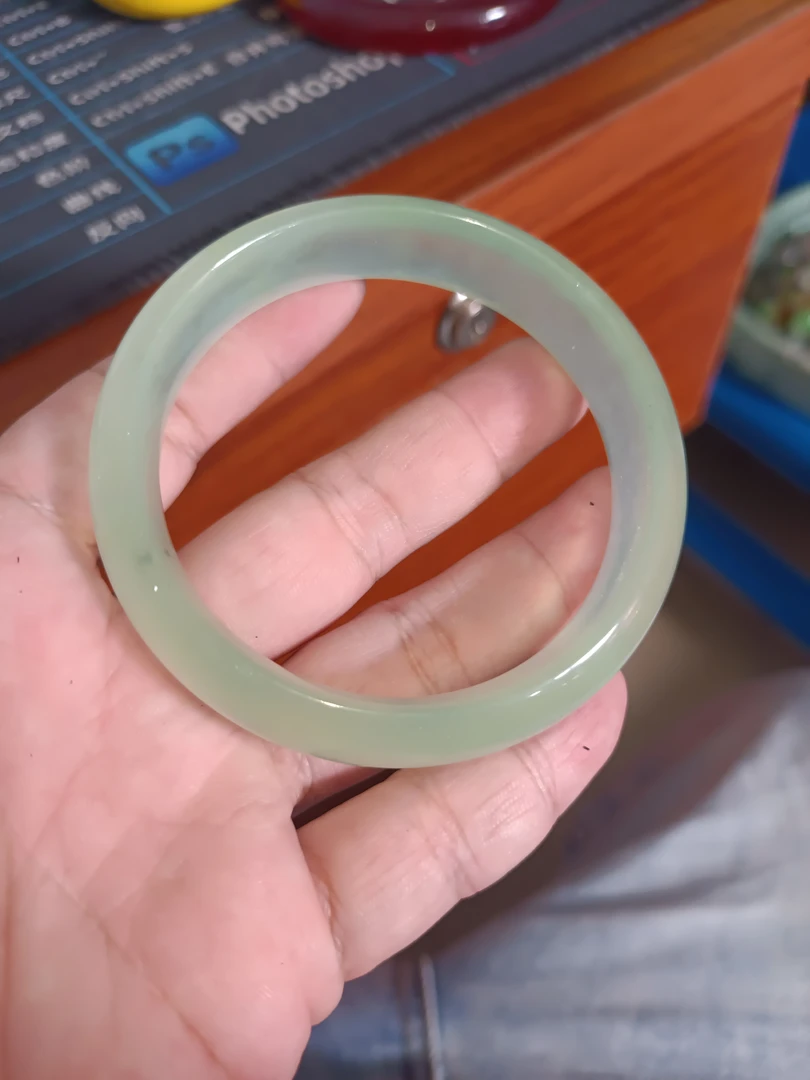 17  车轮冰晴绿手镯   AA