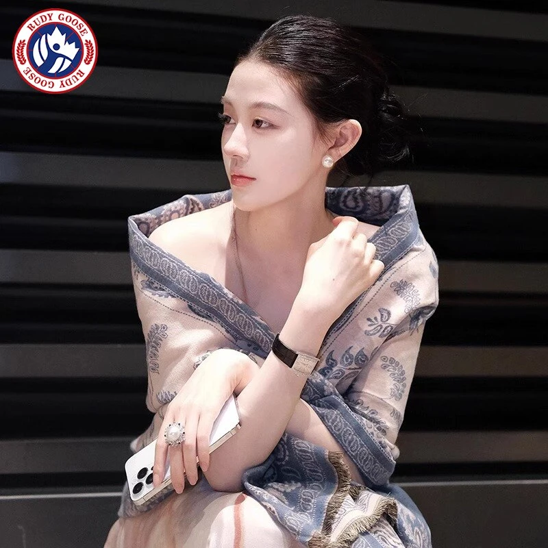 RUDY GOOSE明星同款披肩女士外搭新款氛围感民族风空调房披风围巾