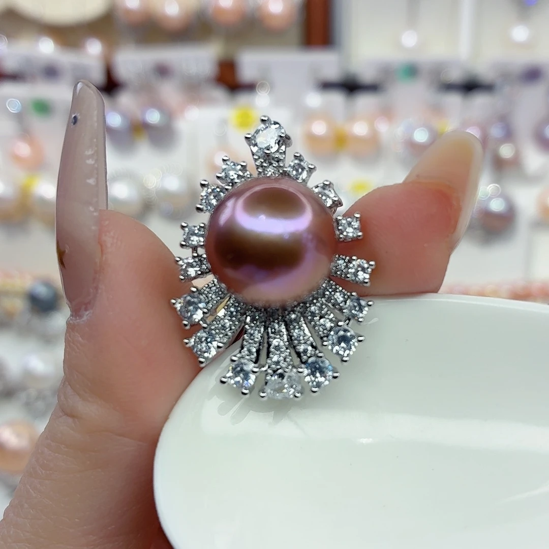 颈饰合金淡水珍珠