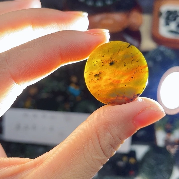 蛇纹石玉未镶嵌手串泰山玉平安扣