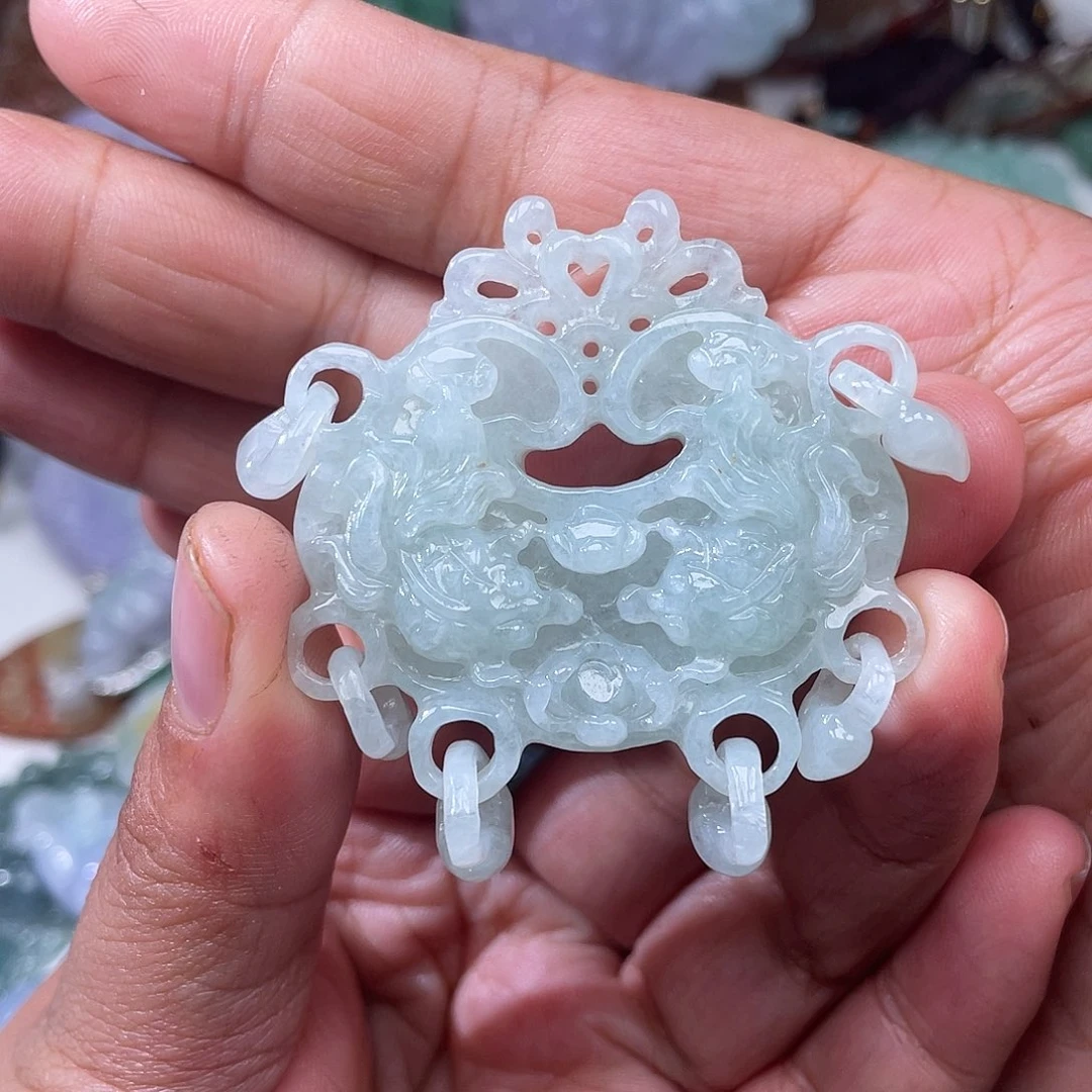 颈饰未镶嵌翡翠翡玉缘翡翠