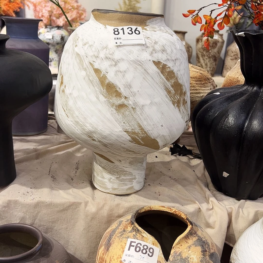 瓶8136高34口11陶瓷花瓶无孔