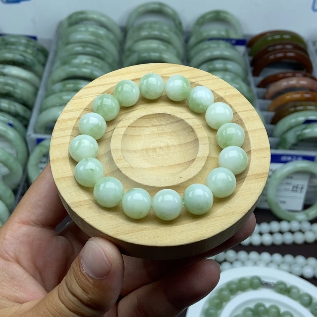 未镶嵌蛇纹石玉手链