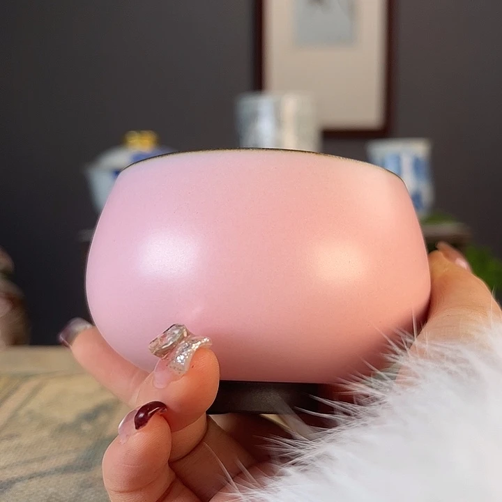 摆件景德柴烧茶杯多人