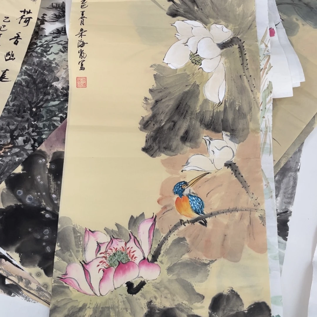 国画海兰老师绘画