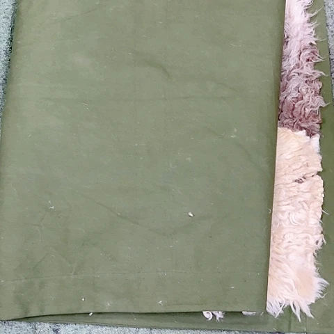 羊羔毛直播间带霞羊皮褥子