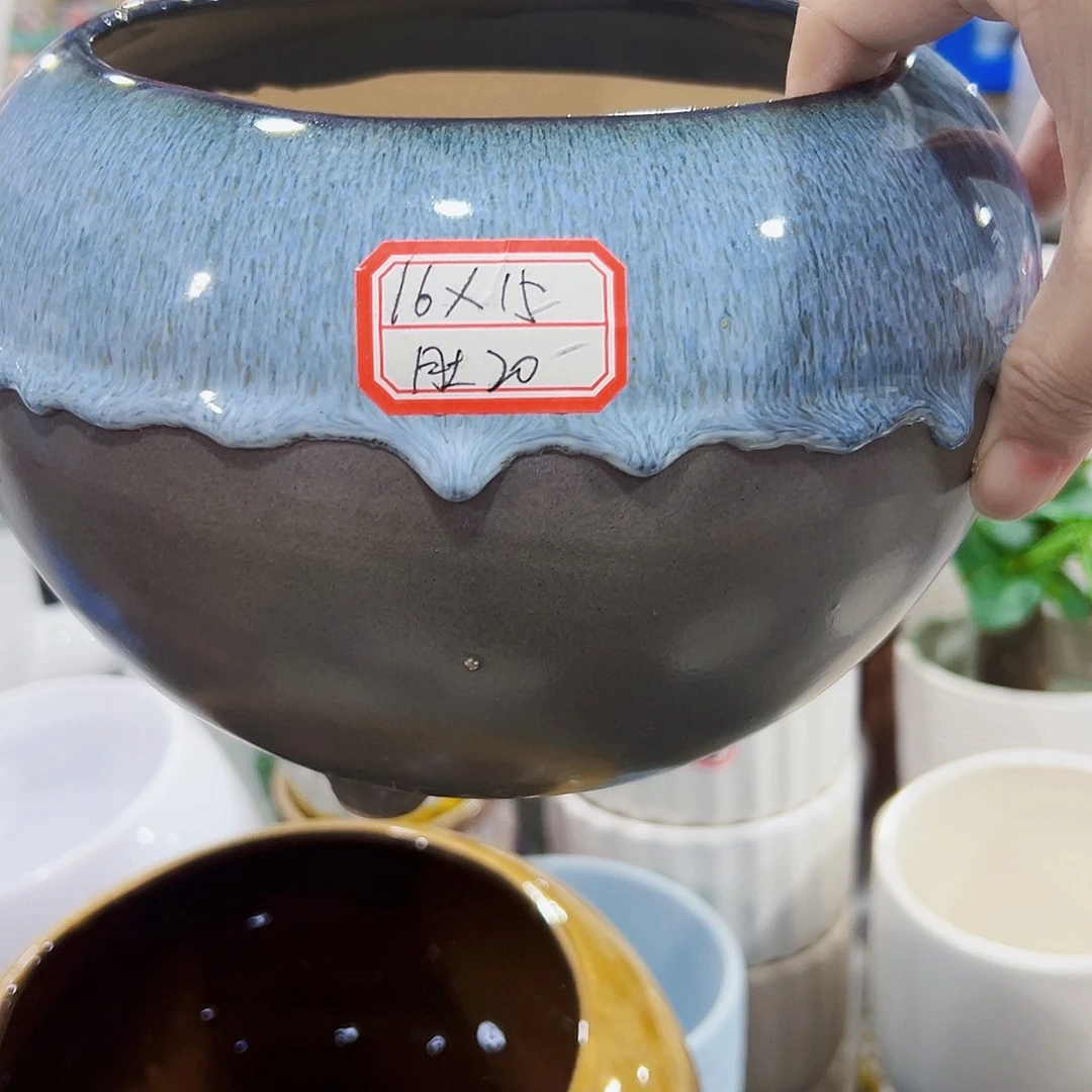 外贸尾单陶瓷花盆凑单10米包邮