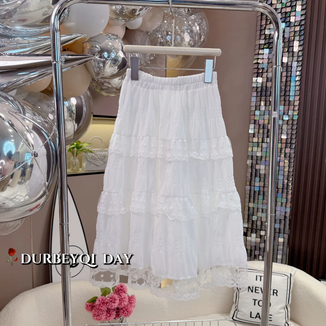 DURBEYQI/朵贝奇女童2025初夏新款百搭气质松紧腰公主裙5276