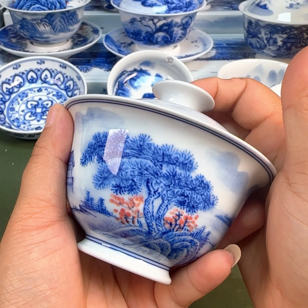 景德镇纯手绘茶具圆圆210