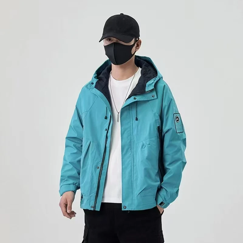 萍萍-2501【星际彩虹】春季厚外套休闲夹克连帽百搭