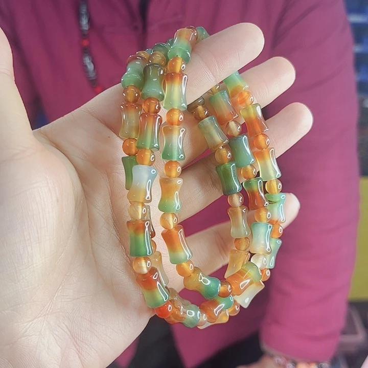 玛瑙手链未镶嵌T19盐源项链