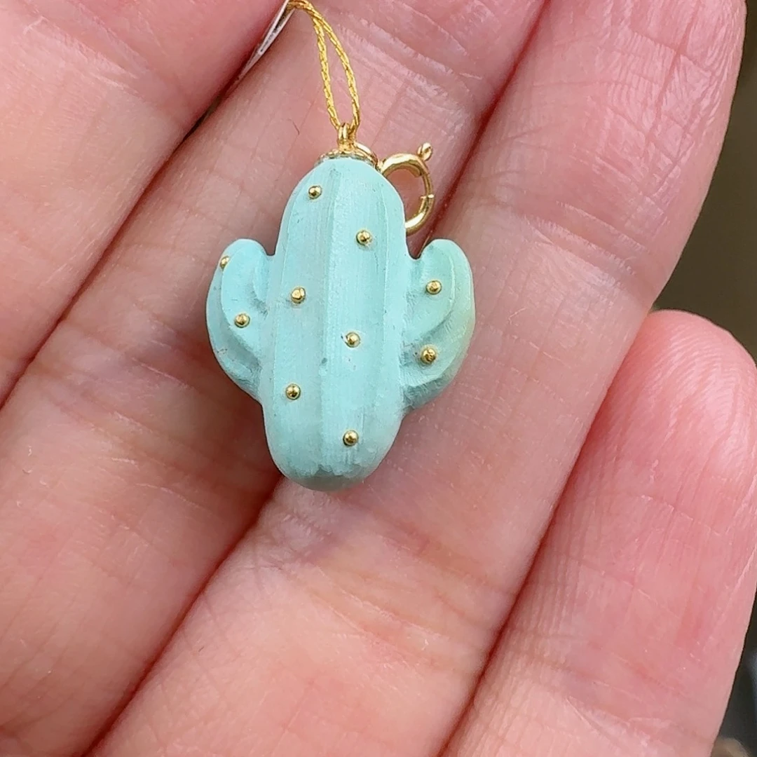 绿松石珠宝奇石18K金镶嵌