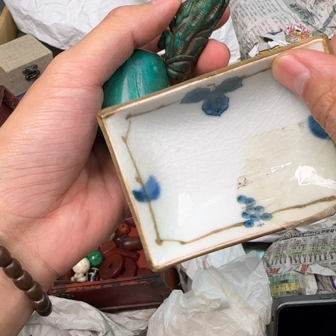 朱泥陶瓷孤品单件车里拍