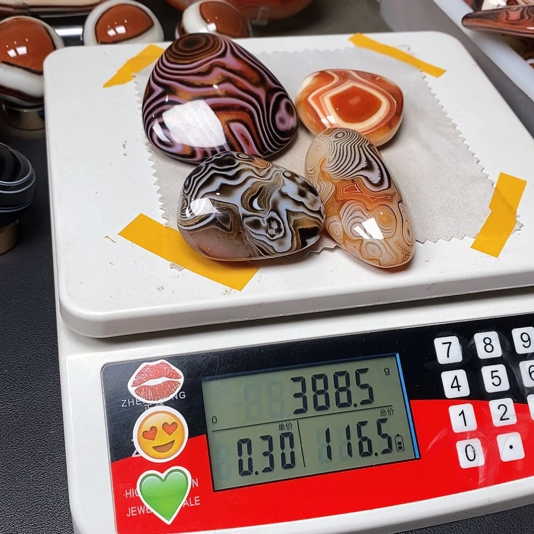 玛瑙/玉髓三毛未镶嵌民***有