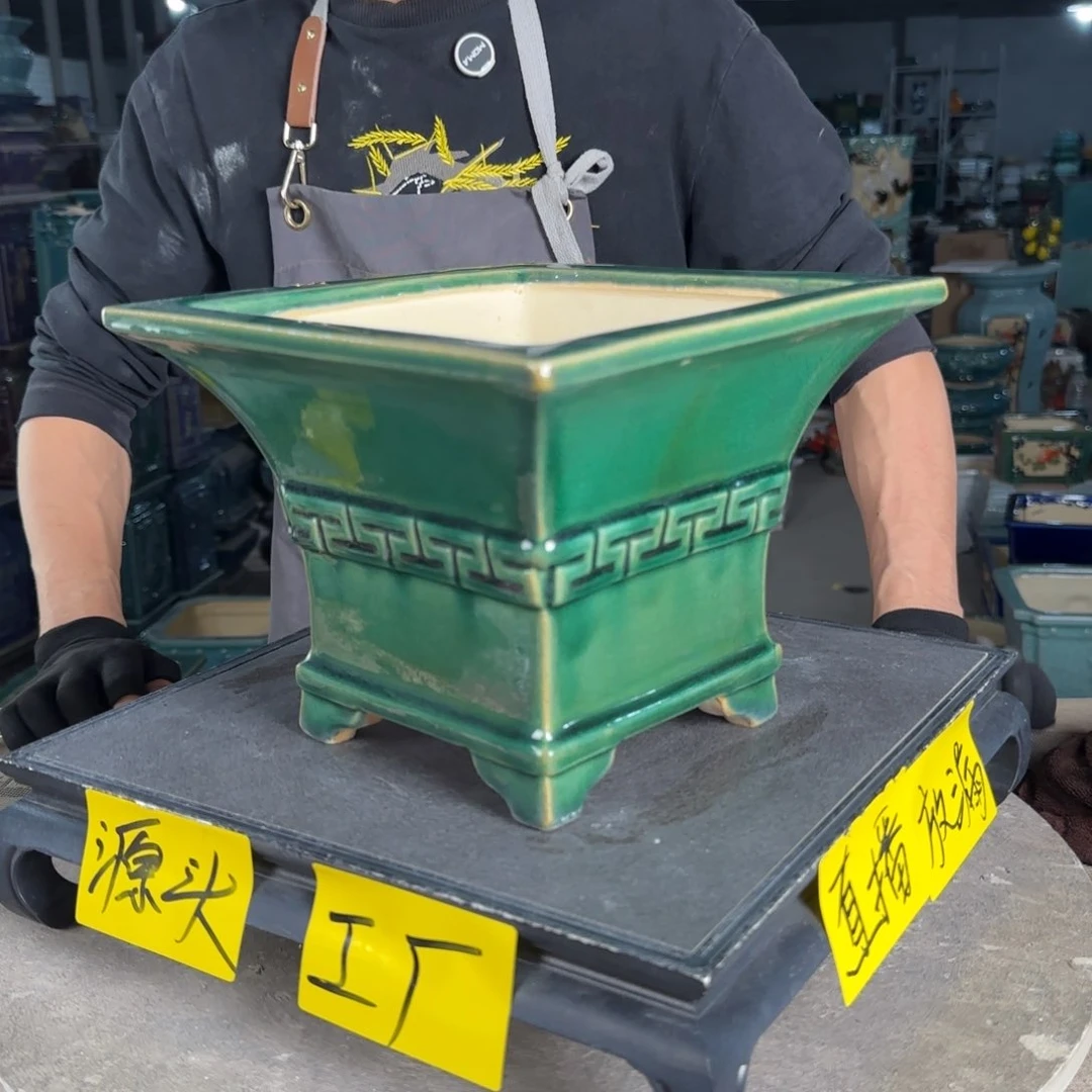 一风堂石湾陶瓷花盆。