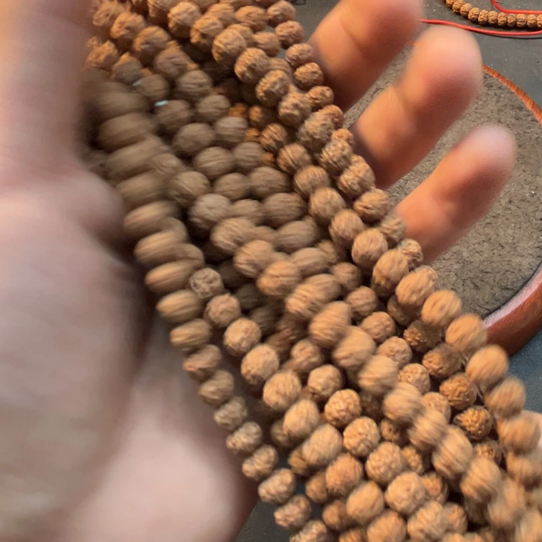 吊坠金刚菩提小尺寸梅花108全红