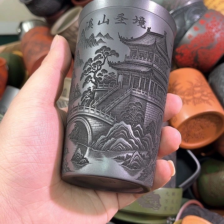 茶杯紫砂全手工紫砂主人杯