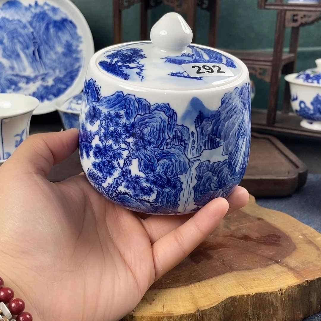 瓷片景德镇手绘青花茶器292