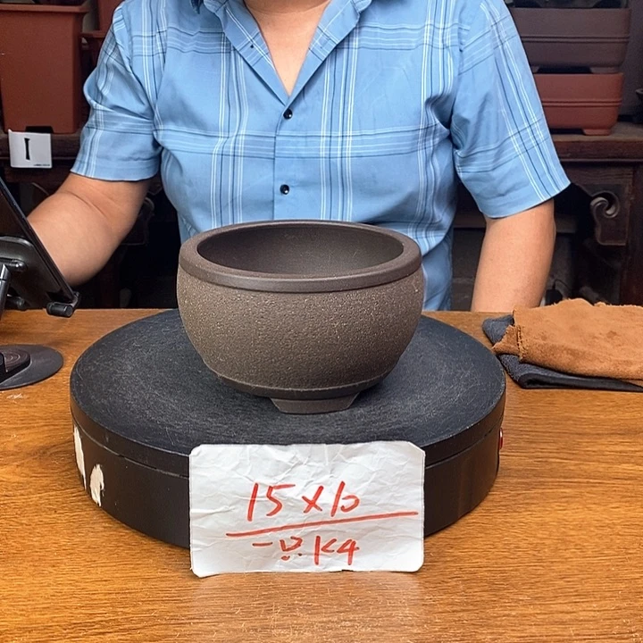 紫砂花盆货号一只K4