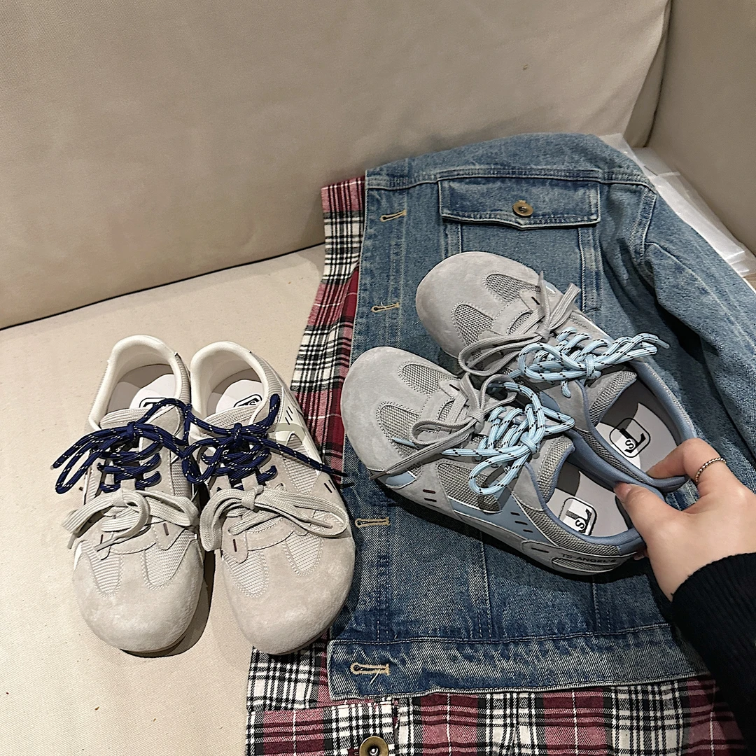 TS休闲鞋2025早春新款内增高透气防滑大头休闲百搭运动女鞋阿甘鞋