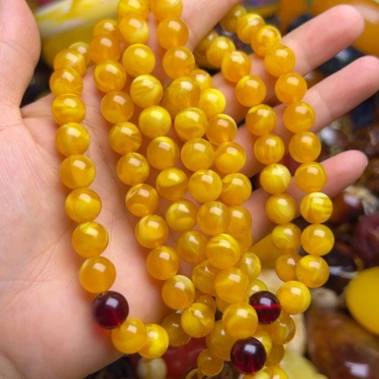 手链琥珀未镶嵌蜜蜡