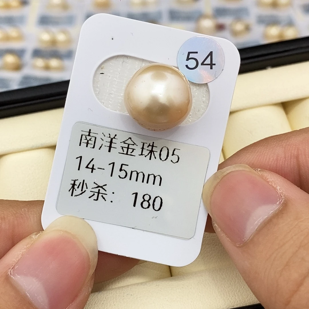 耳饰未镶嵌海水珍珠14-15金珠 无鉴赏