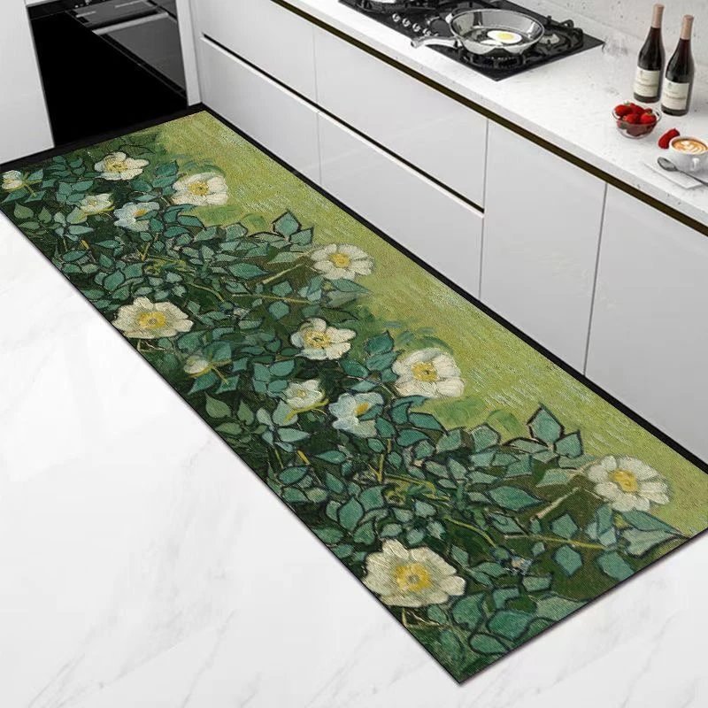 A491-[40X120]硅藻泥厨房地垫吸水吸油防滑耐脏可擦长条家用垫