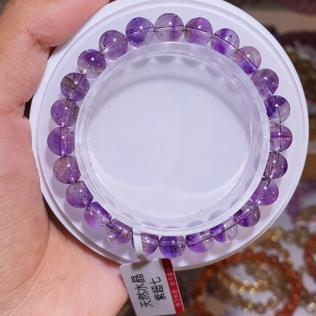 【闪购商品】水晶手绳未镶嵌紫超七7.8mm