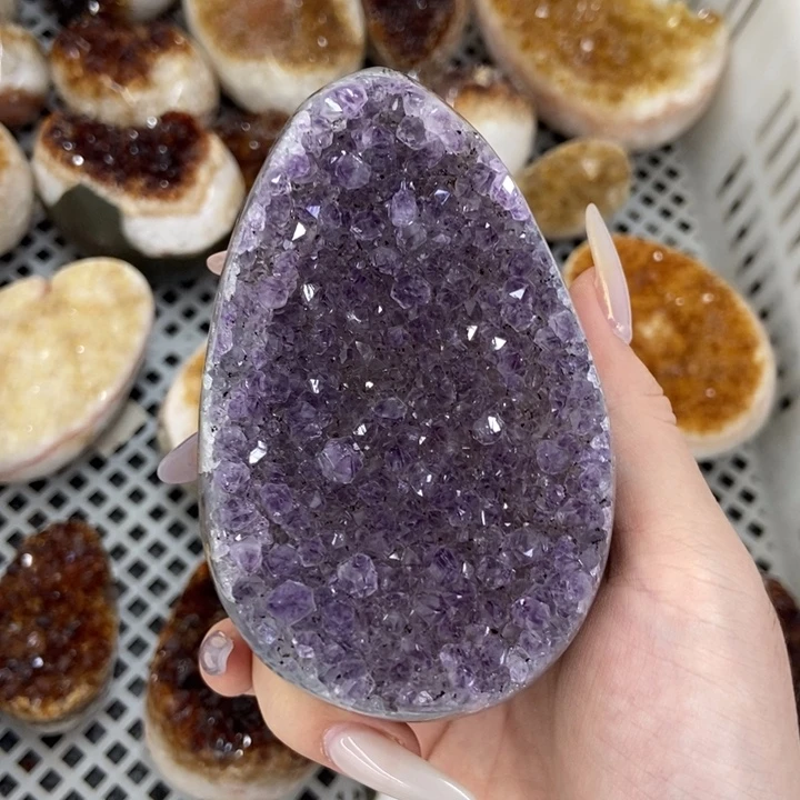 水晶未镶嵌珠宝半成品恐龙蛋