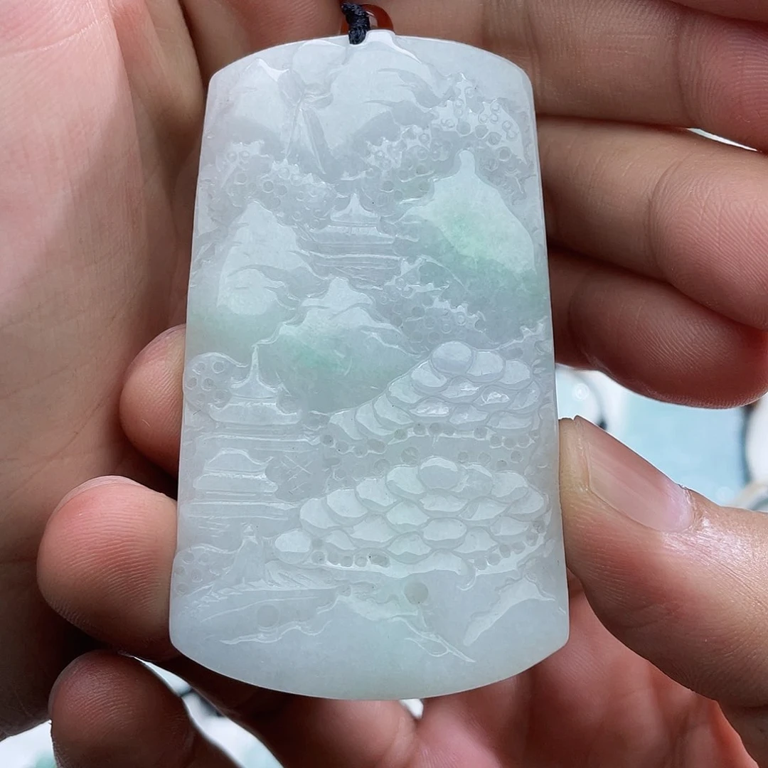 颈饰未镶嵌翡翠A***哥翡翠