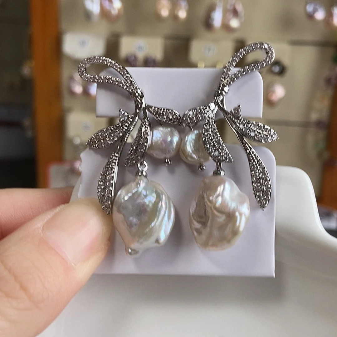 淡水珍珠合金颈饰特价耳饰4367