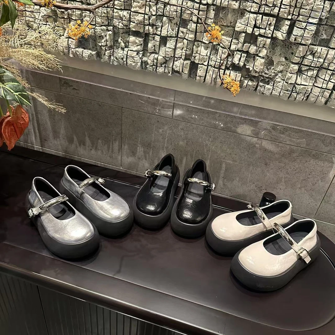 静静 | 极简主义玛丽珍 | 爱马家6公分法式玛丽珍包头拖;ECX55078