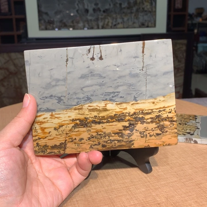 ，广西国画石摆件，收藏观赏