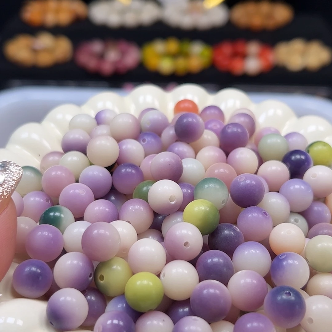 菩提根/象牙果手串卡11紫气东来多宝圆500颗