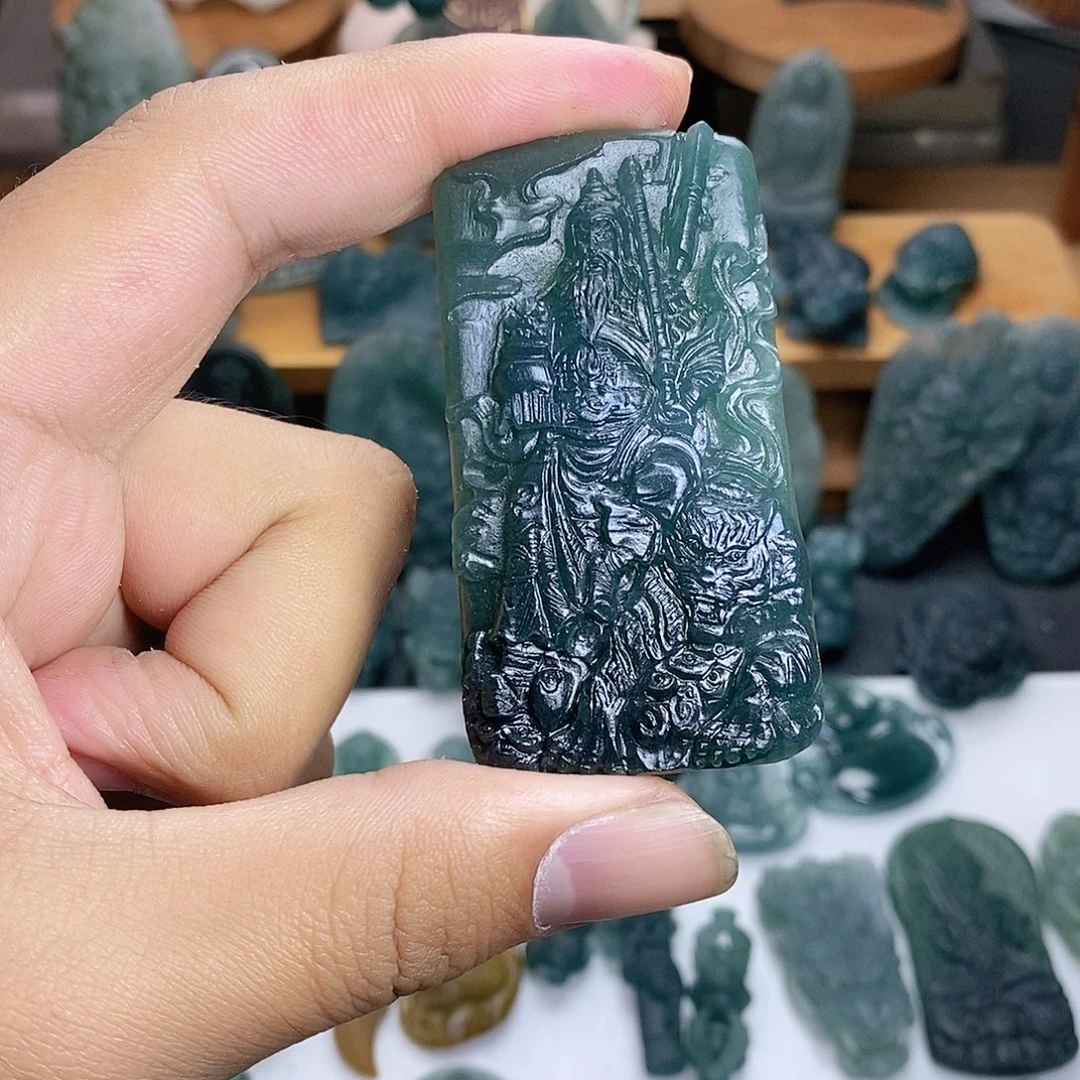 定制翡翠未镶嵌赵公明