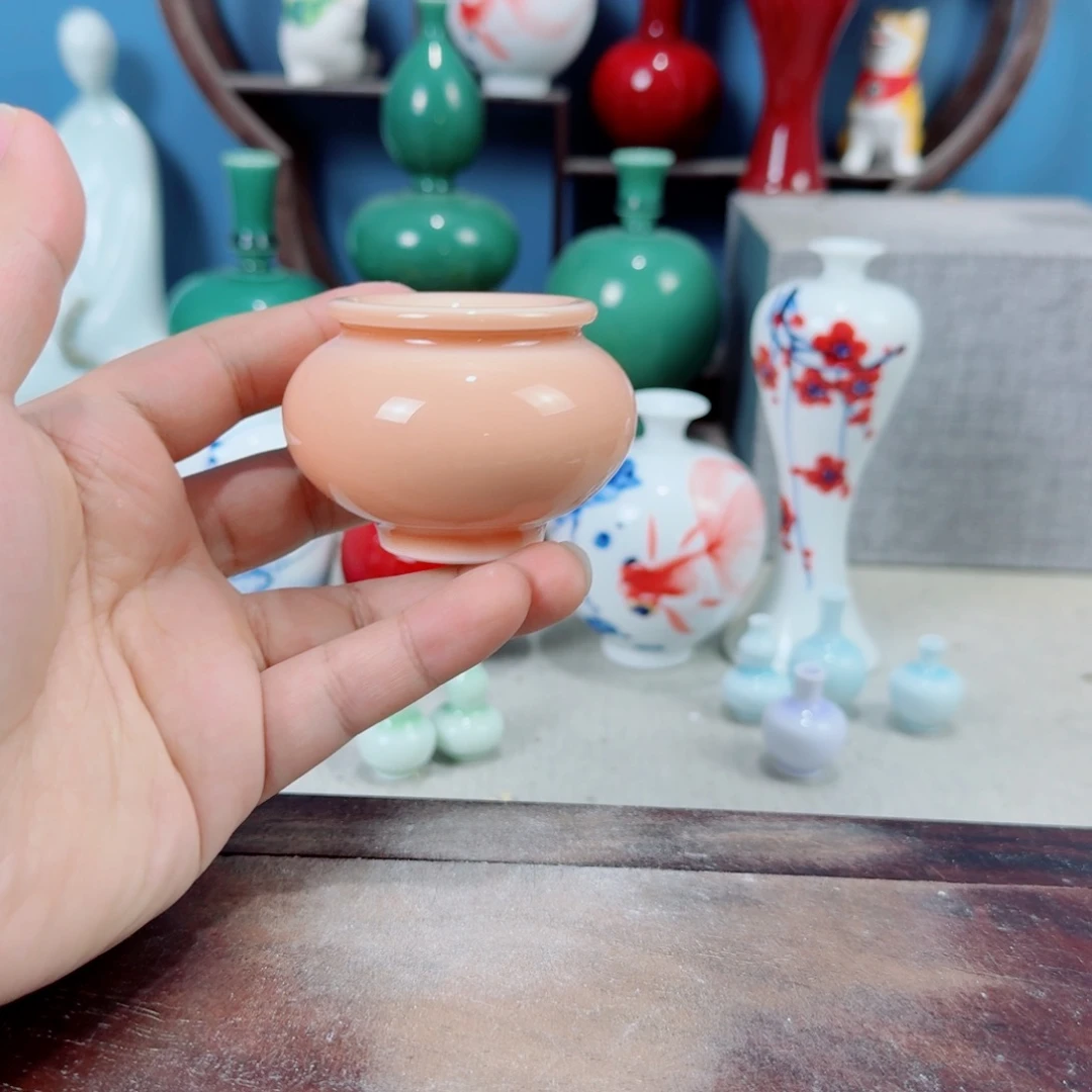 陶瓷手工小花器摆件